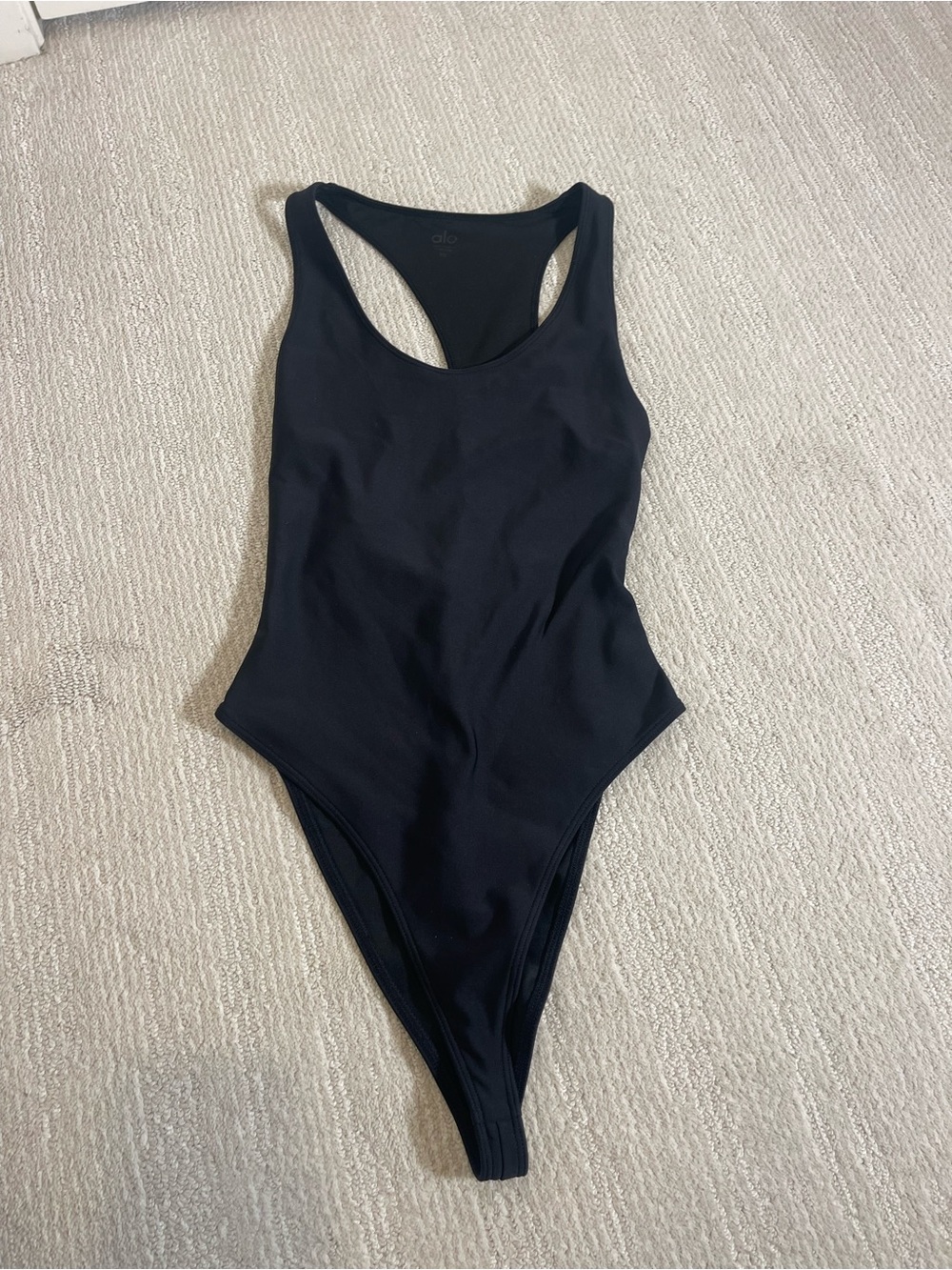 ALO Yoga Women's Black One-Piece Racerback Swimsuit Size XS